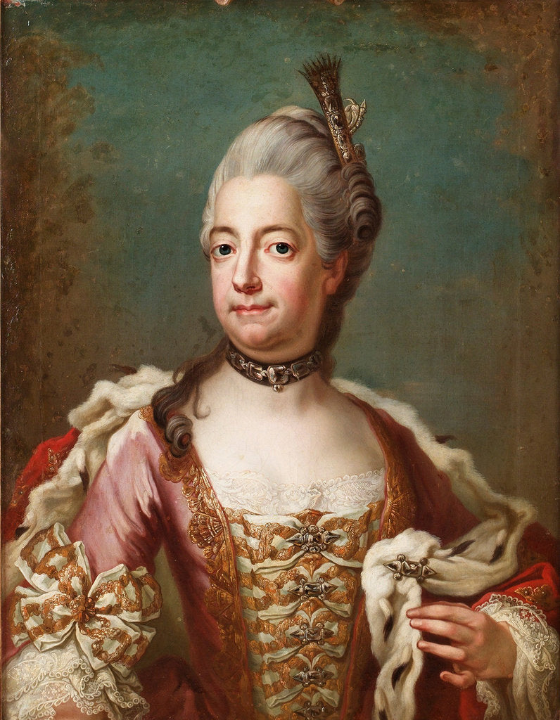 Detail of Louisa Ulrika of Prussia by Jakob Björk