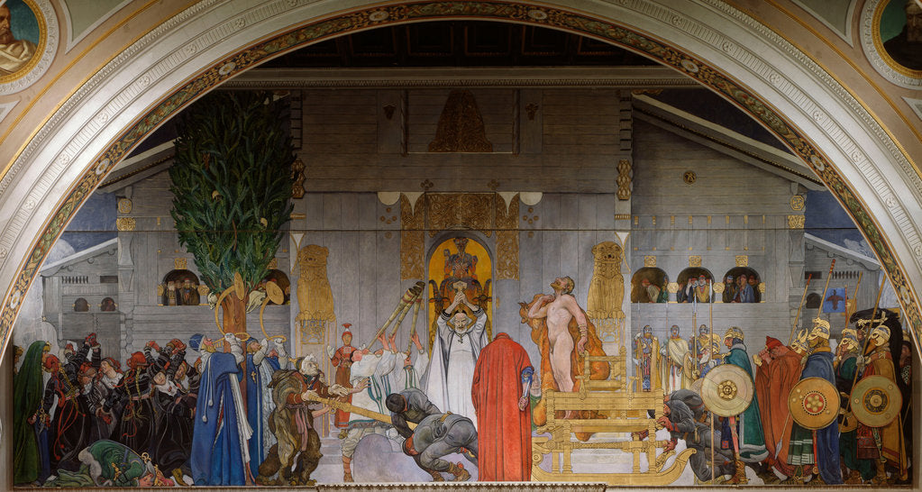 Detail of Midvinterblot (Midwinter Sacrifice), 1914-1915 by Carl Larsson