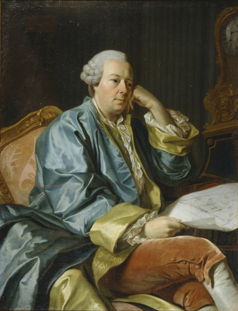 Detail of Portrait of Ivan Ivanovich Betskoi, 1770s by Alexander Roslin