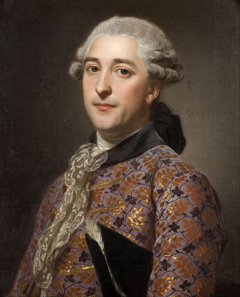 Detail of Portrait of Prince Vladimir Borisovich Golitsyn, 1762 by Alexander Roslin