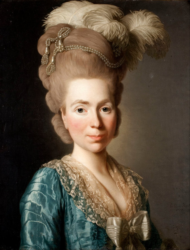 Detail of Portrait of Princess Natalya Petrovna Galitzine, 1777 by Alexander Roslin