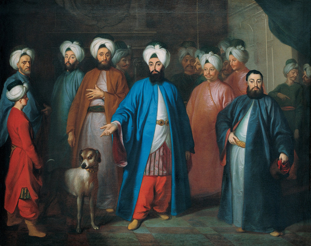Detail of Mehmed Said Efendi and his Retinue, 1740s by Georg Engelhard Schroeder