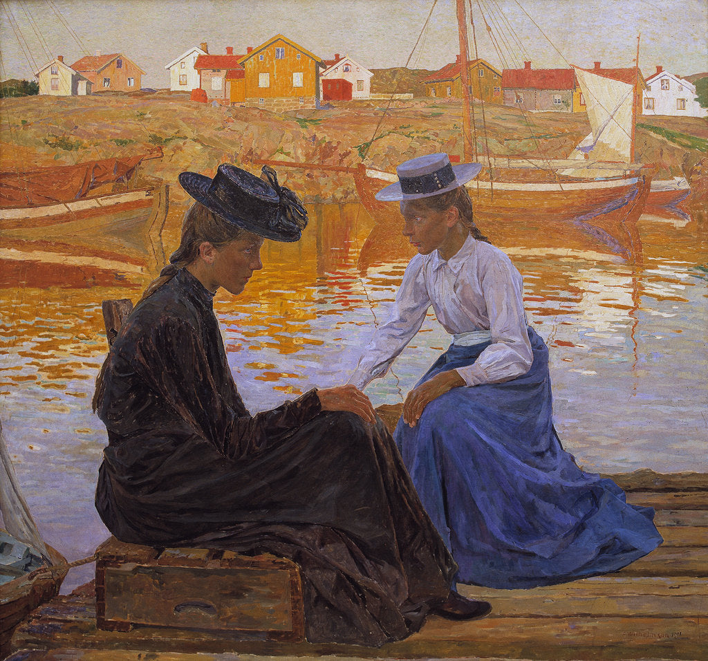 Detail of The Bay, 1901 by Carl Wilhelmson