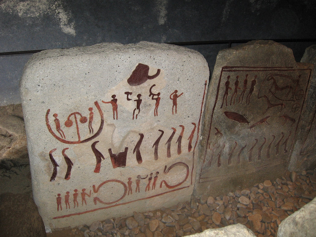 Detail of The Kings Grave near Kivik (Kungagraven), 1 Half of the 2nd millenium BC by Bronze Age culture