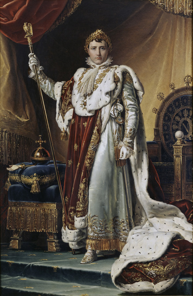 Detail of Portrait of Emperor Napoléon I Bonaparte in his Coronation Robes, ca 1804 by François Pascal Simon Gérard