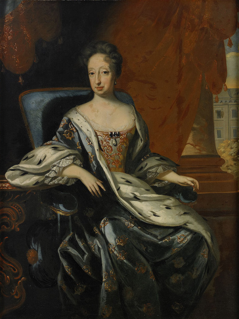 Detail of Portrait of Hedvig Eleonora of Holstein-Gottorp, Queen of Sweden by David von Krafft
