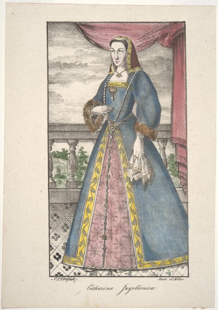 Detail of Catherine Jagellon by Carl Theodor Löwstädt