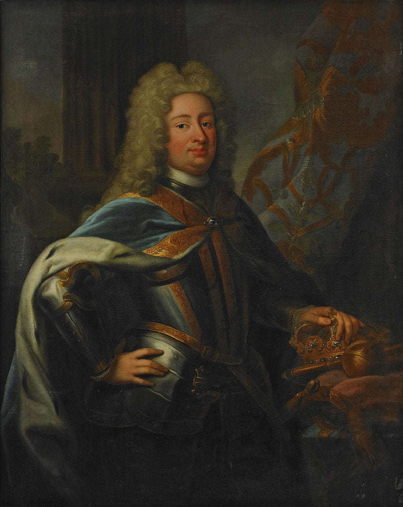 Portrait of the King Frederick I of Sweden by Georg Engelhard Schroeder