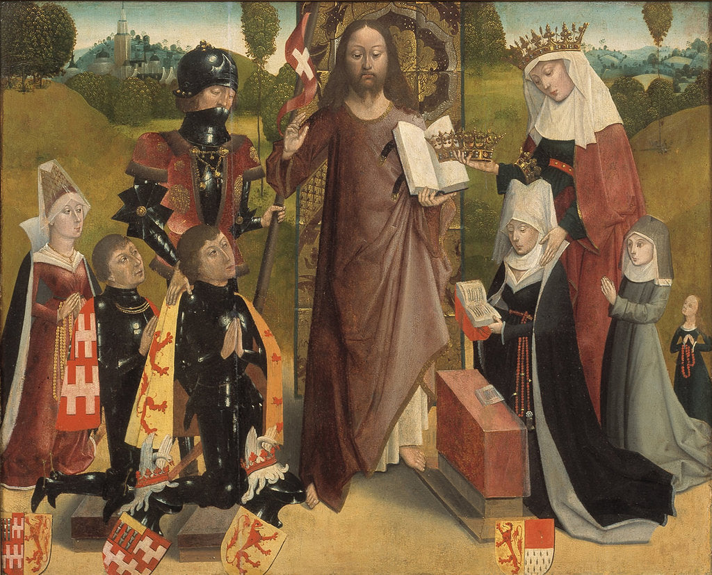 Detail of Memorial tablet of Lord Raas of Haamstede, Between 1452 and 1465 by Anonymous