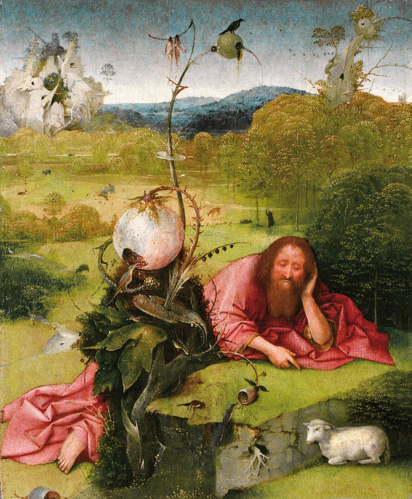 Detail of Saint John the Baptist in the Desert by Hieronymus Bosch