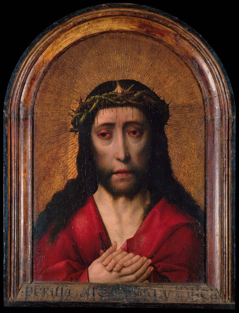 Detail of Christ Crowned with Thorns by Dirk Bouts