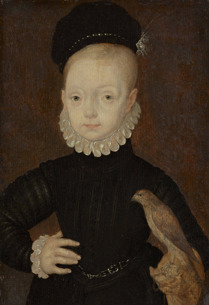 Detail of James VI and I, King of Scotland, as child, 1574 by Arnold Bronckhorst