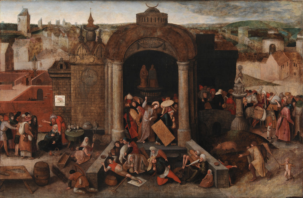 Detail of Christ Driving the Traders from the Temple, after 1569 by Pieter Bruegel the Elder