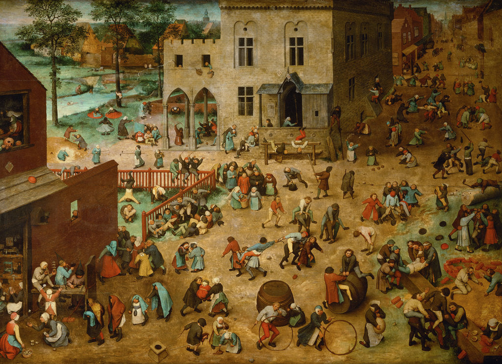 Detail of Children?s Games, 1560 by Pieter Bruegel the Elder