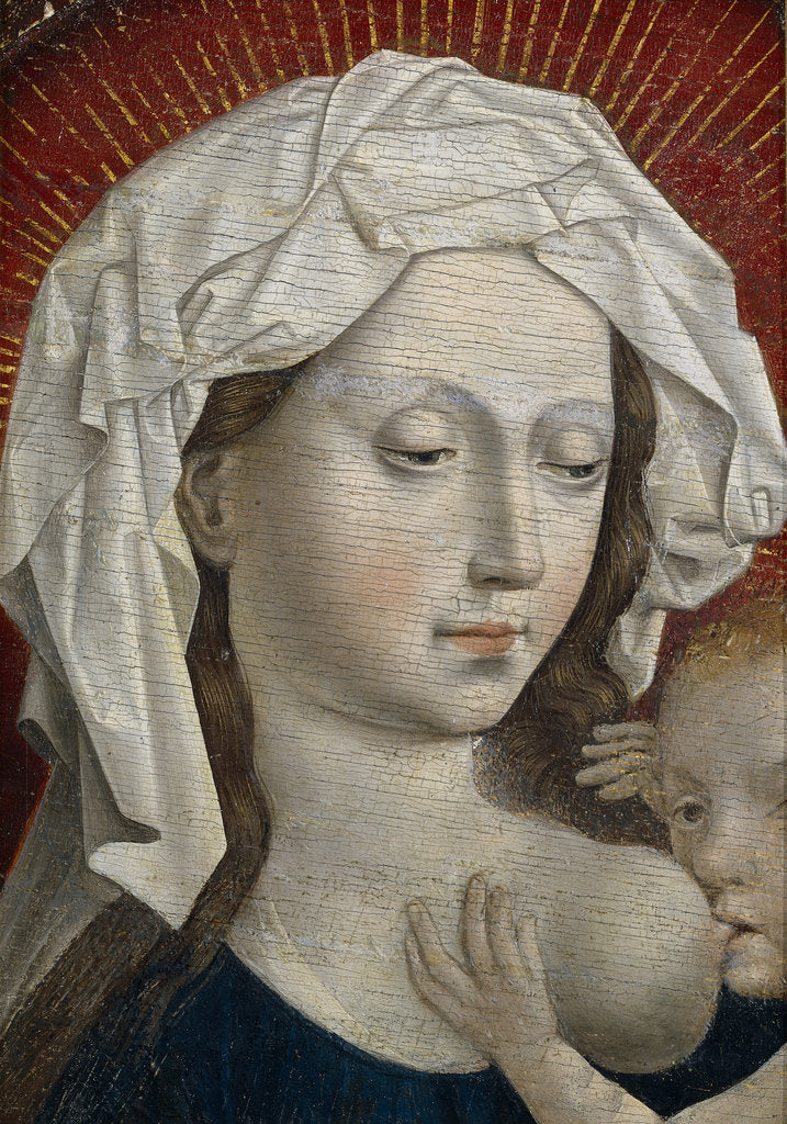 Detail of Tthe Virgin suckling the Child, 15th century by Robert Campin