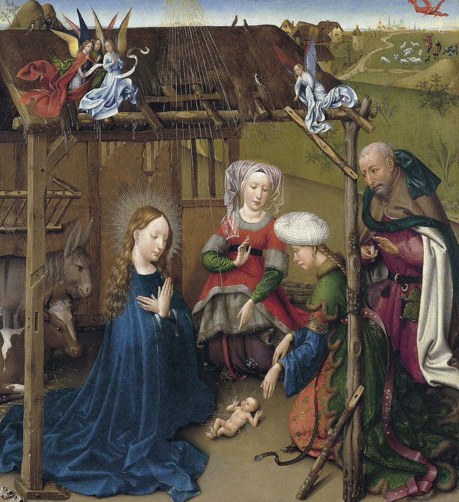 Detail of The Nativity, ca 1435 by Jacques Daret