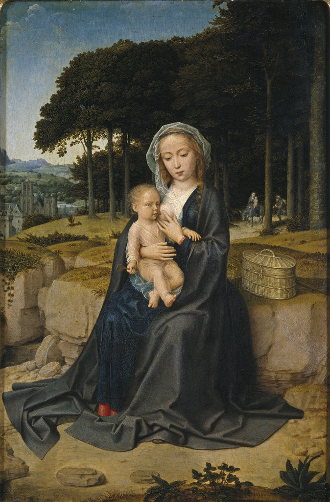 Detail of Rest on the Flight into Egypt, ca 1515 by Gerard David