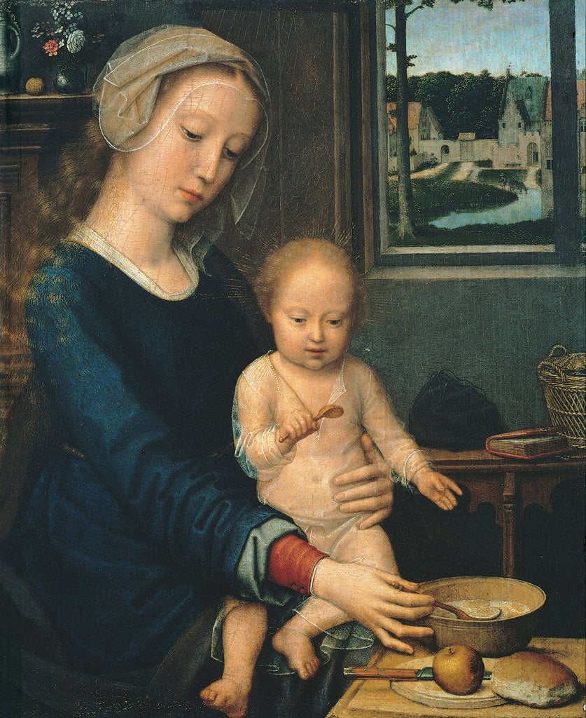 Detail of Madonna and Child with the Milk Soup, 1510-1515 by Gerard David