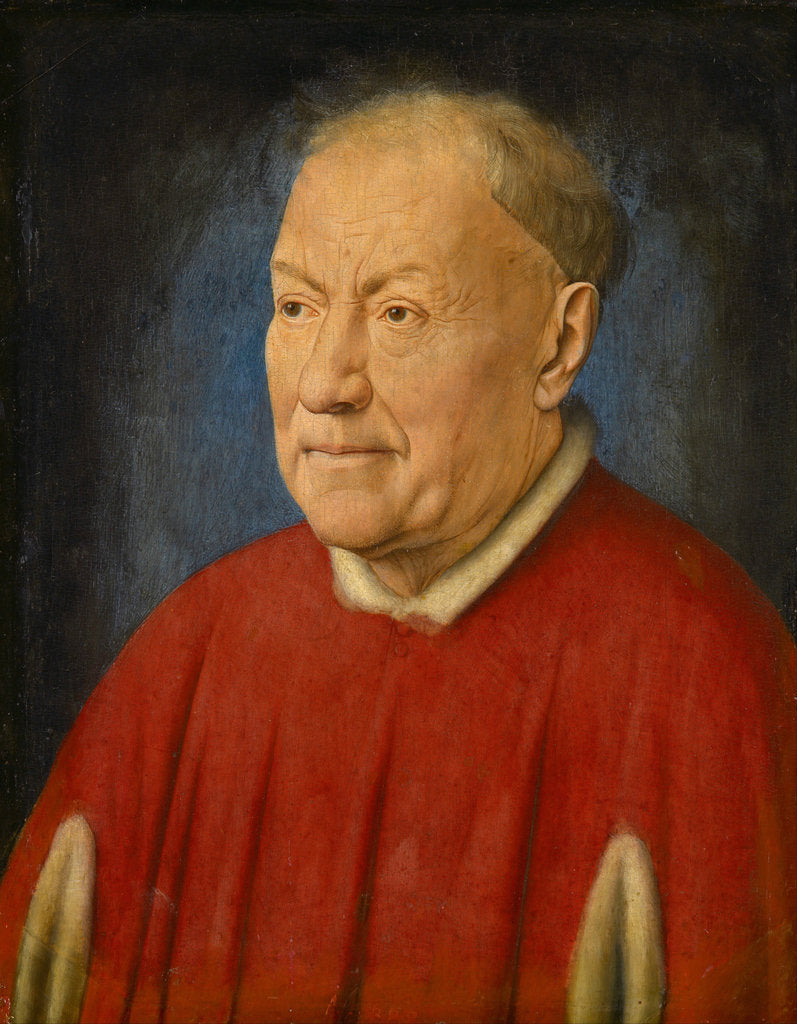 Detail of Cardinal Niccolò Albergati, ca 1435 by Jan van Eyck