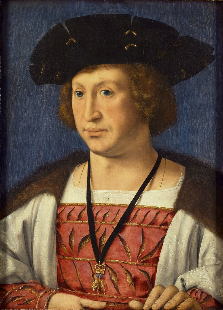 Detail of Floris van Egmond, count of Buren, 1536 by Jan Gossaert