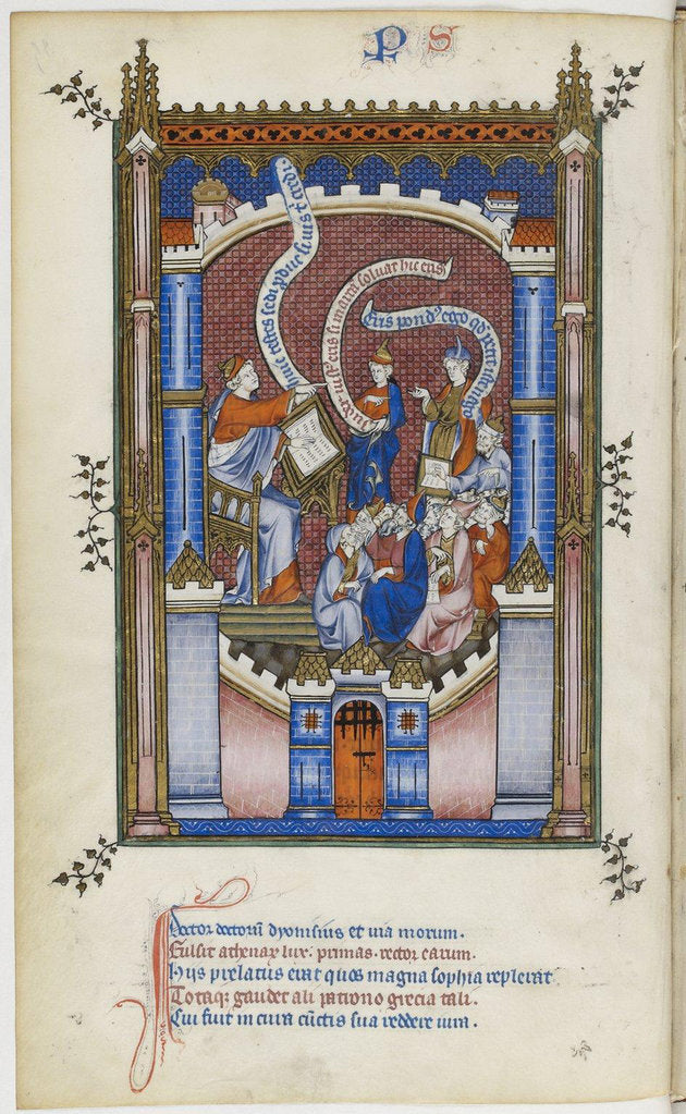 Detail of The Life of Saint Denis, 1317 by Master of the Vie de saint Denis