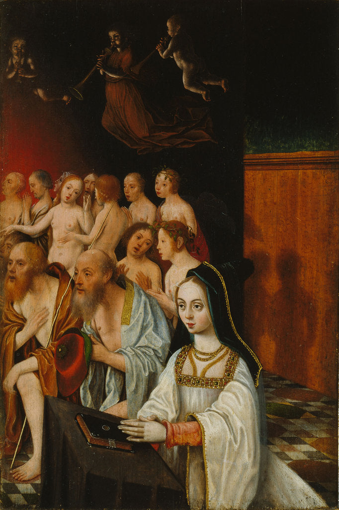Detail of The Souls of the Just and Donor, c. 1520 by Jan Mostaert