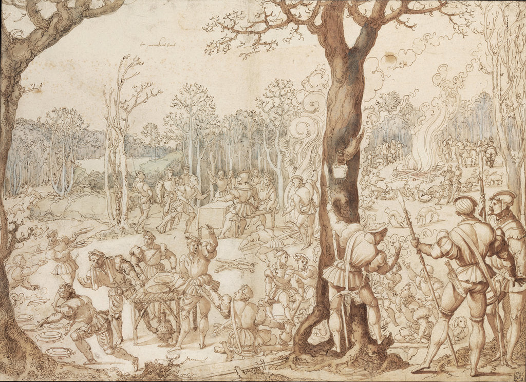 Detail of Sharing Out the Game, 1525-1535 by Bernaert van Orley