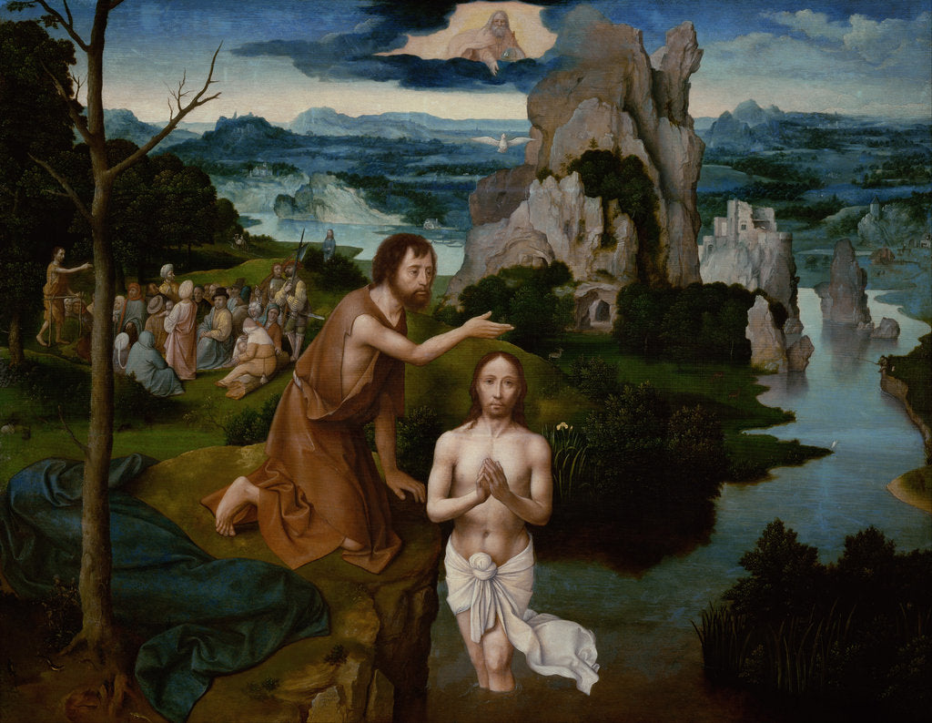 Detail of The Baptism of Christ, ca 1515 by Joachim Patinir