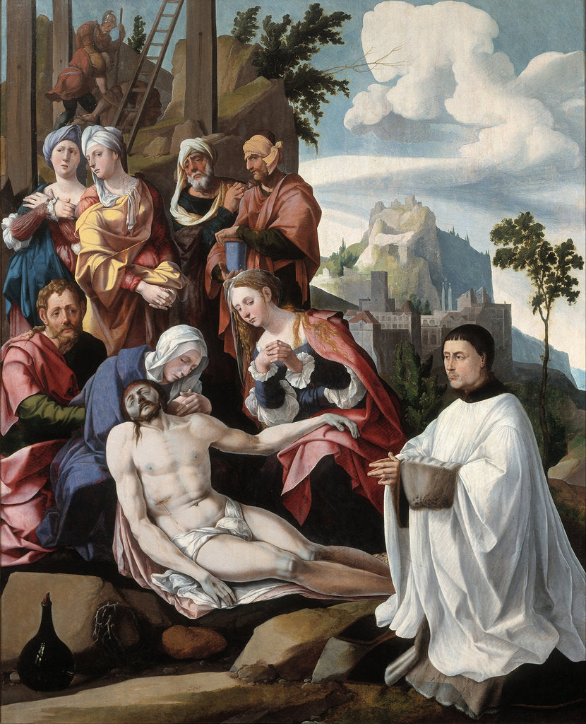 Detail of The Lamentation over Christ with a Donor, c.1535 by Jan Scorel van