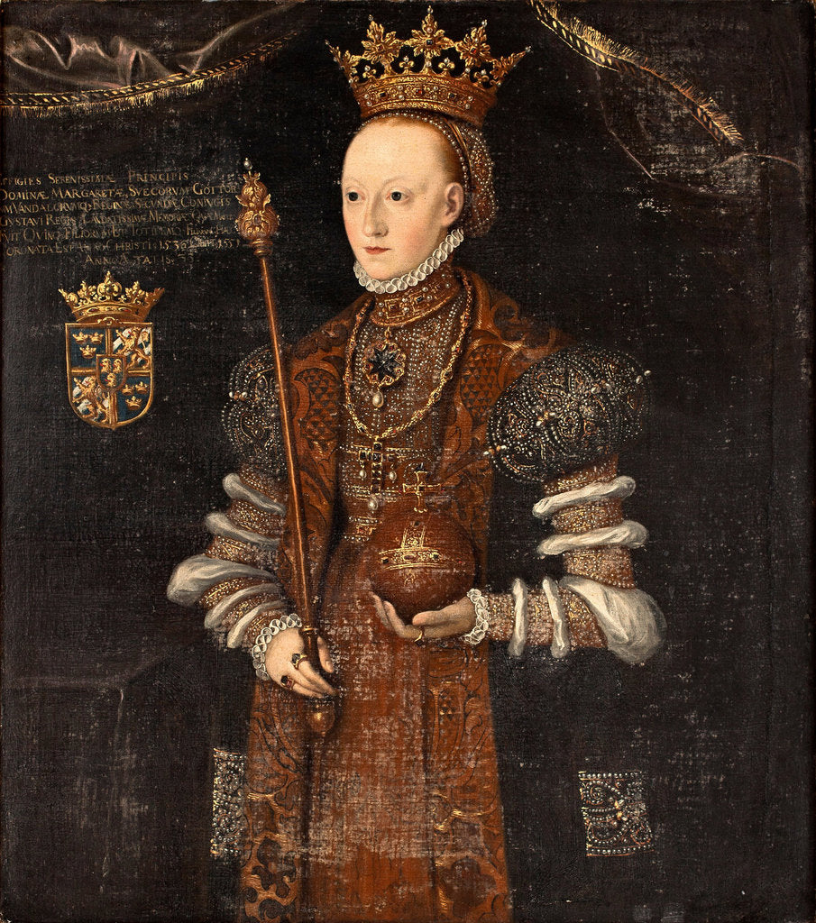 Detail of Queen Margaret Leijonhufvud of Sweden by Johan Baptista van Uther