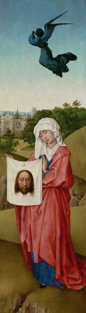Detail of Saint Veronica (The Crucifixion Triptych), c. 1440 by Rogier van der Weyden