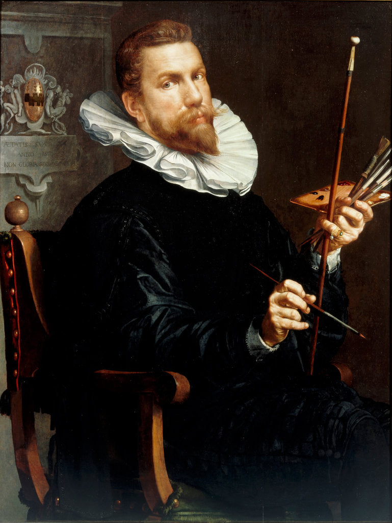 Detail of Self-portrait, 1601 by Joachim Wtewael