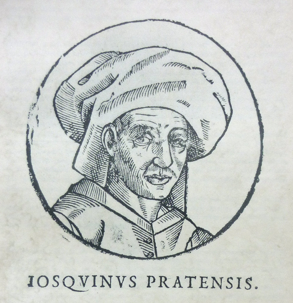 Detail of Portrait of the Composer Josquin des Prez, c. 1610 by Anonymous
