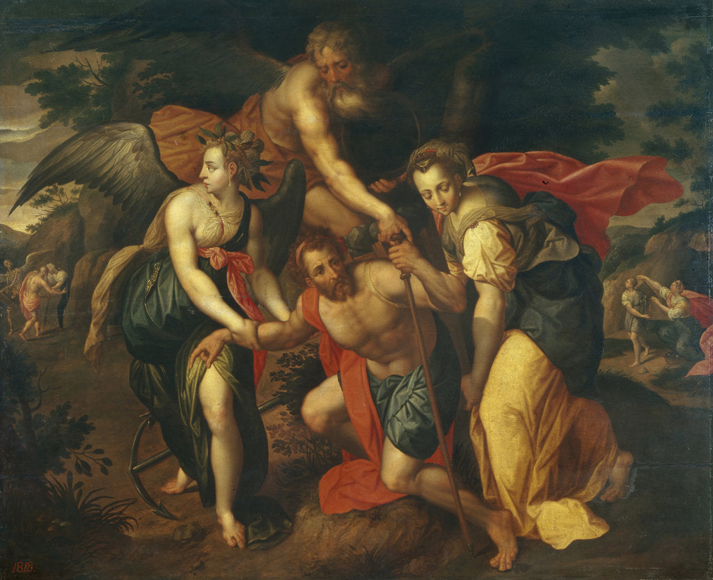 Detail of The Three Ages by Jacob de Backer