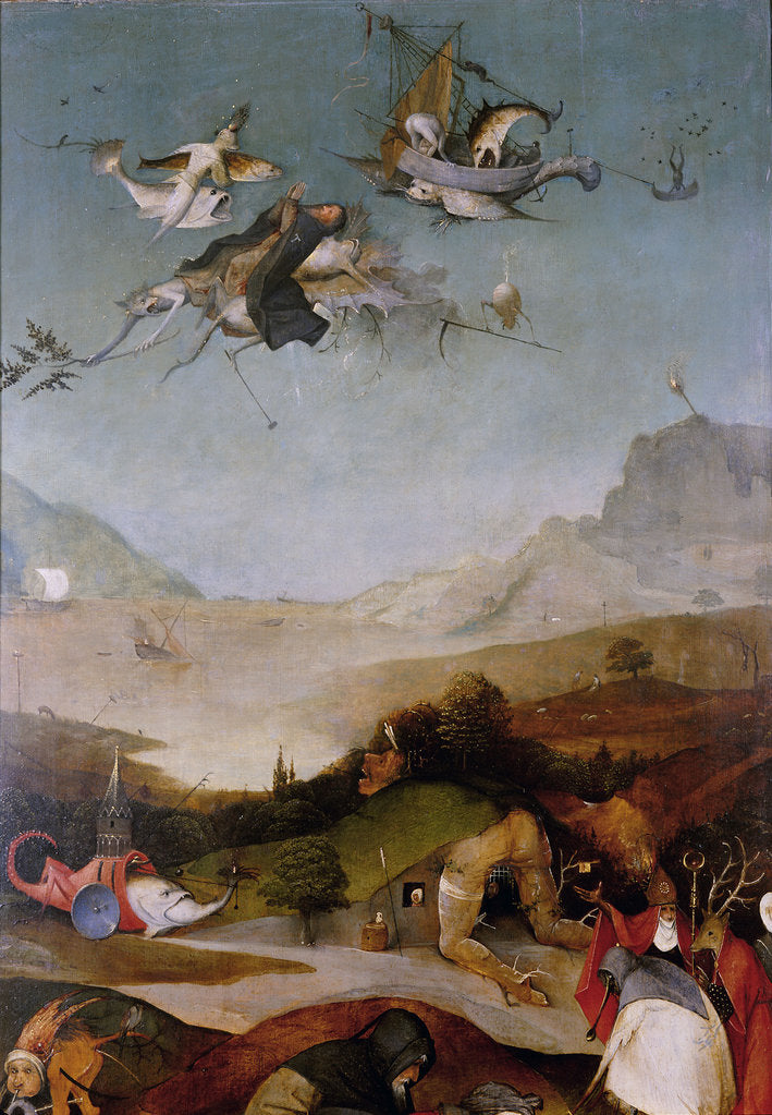 Detail of The Temptation of Saint Anthony (Detail of left wing of a triptych), Between 1495 and 1515 by Hieronymus Bosch