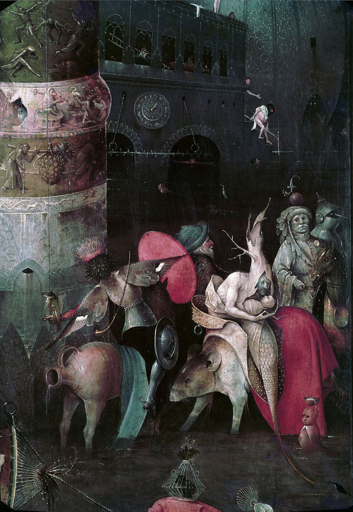 Detail of The Temptation of Saint Anthony (Detail of central panel of a triptych), Between 1495 and 1515 by Hieronymus Bosch