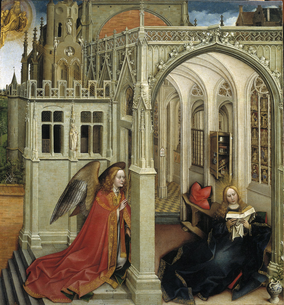 Detail of The Annunciation, 1418-1419 by Robert Campin