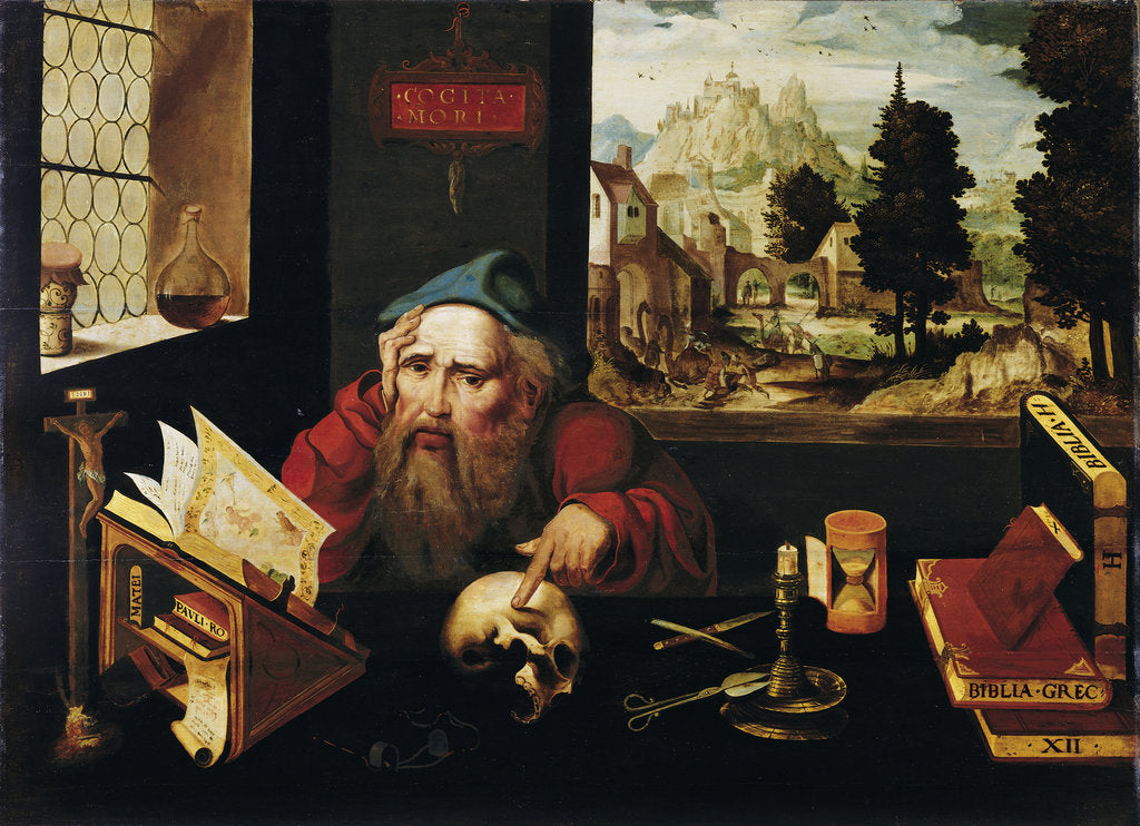 Detail of Saint Jerome in his Cell, 1520s by Joos van Cleve