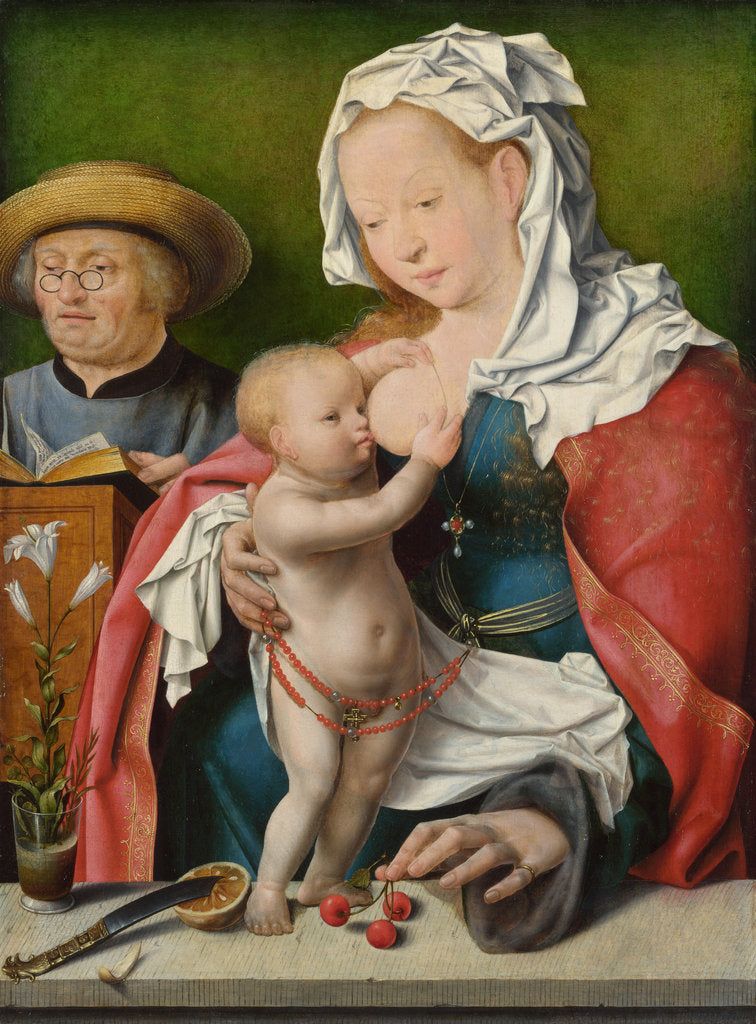 Detail of The Holy Family, c. 1520 by Joos van Cleve
