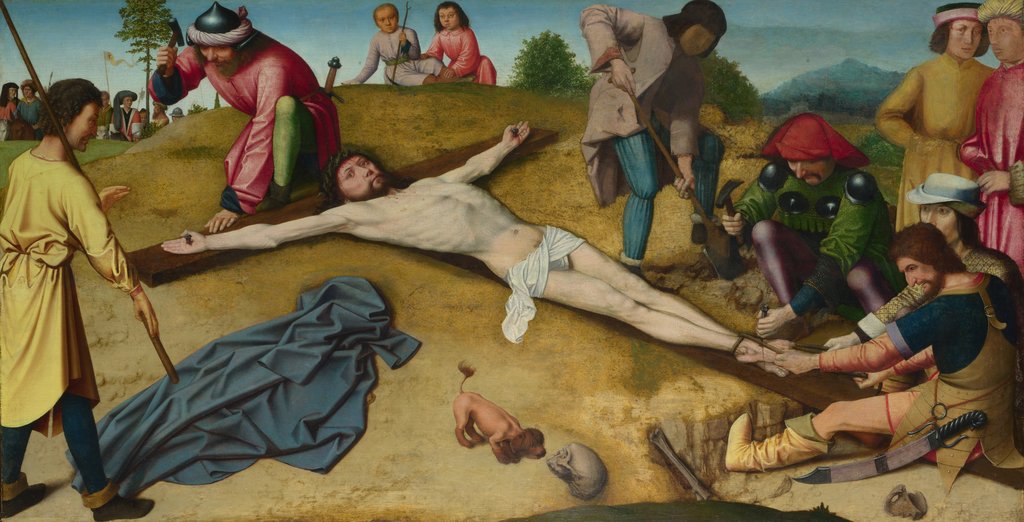 Detail of Christ Nailed to the Cross, ca 1481 by Gerard David