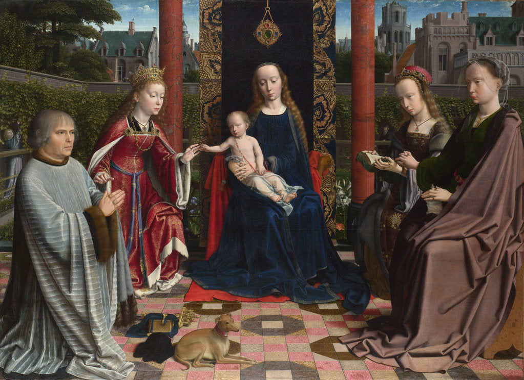 Detail of The Virgin and Child with Saints and Donor, c. 1510 by Gerard David