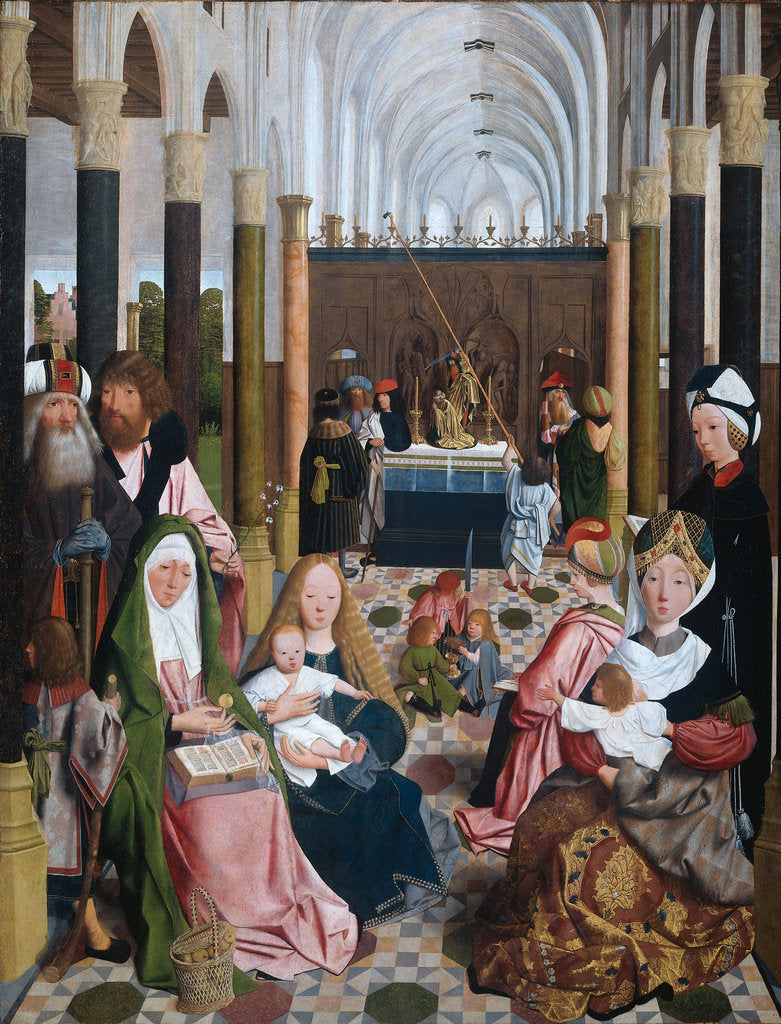 Detail of The Holy Kinship, 1493 by Jans Geertgen tot Sint