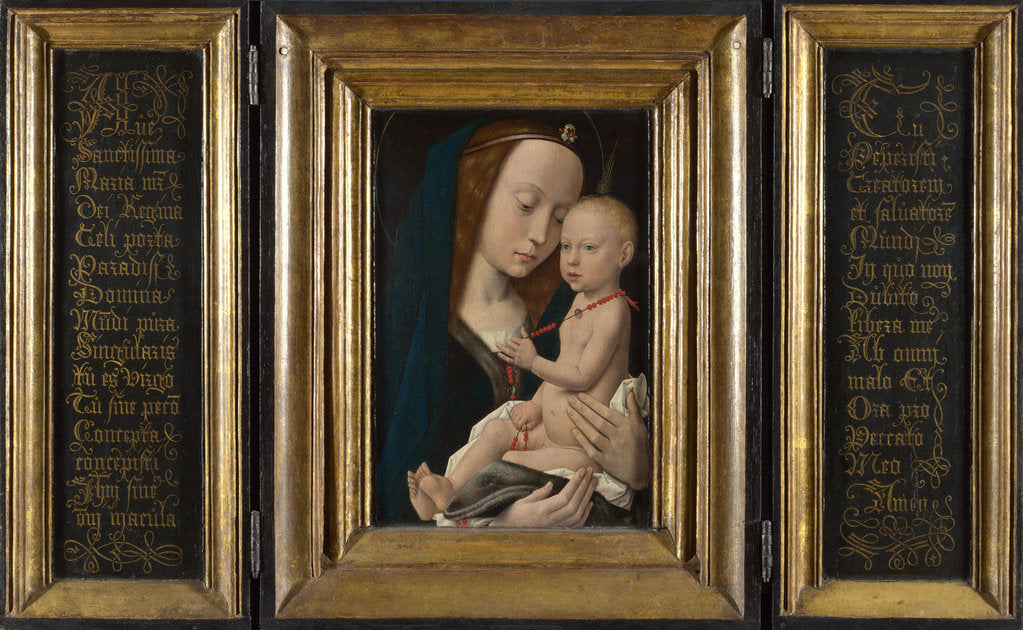 Detail of Virgin and Child, ca 1485 by Hugo van der Goes
