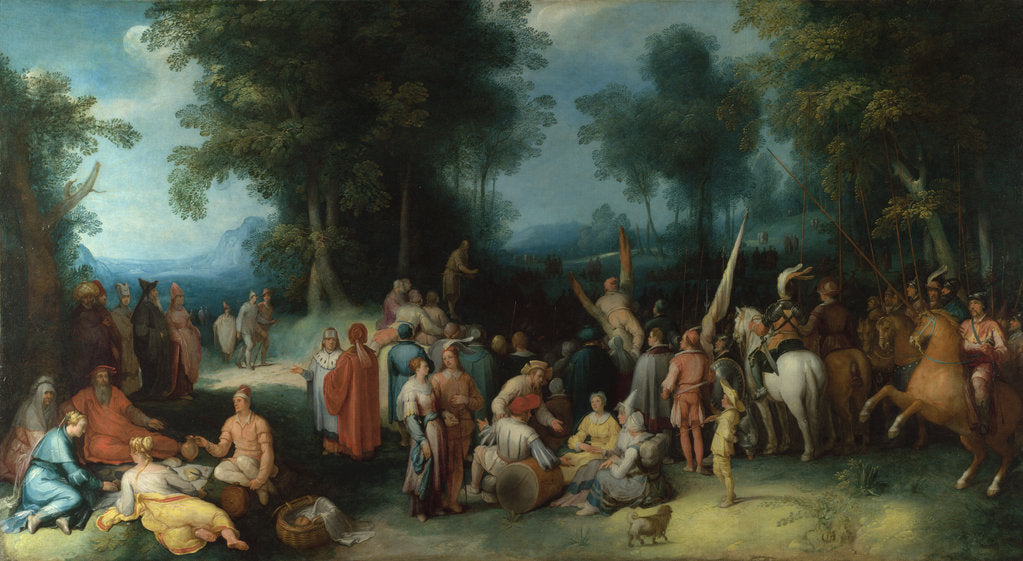 Detail of The Preaching of Saint John the Baptist, 1602 by Cornelis Cornelisz. van Haarlem