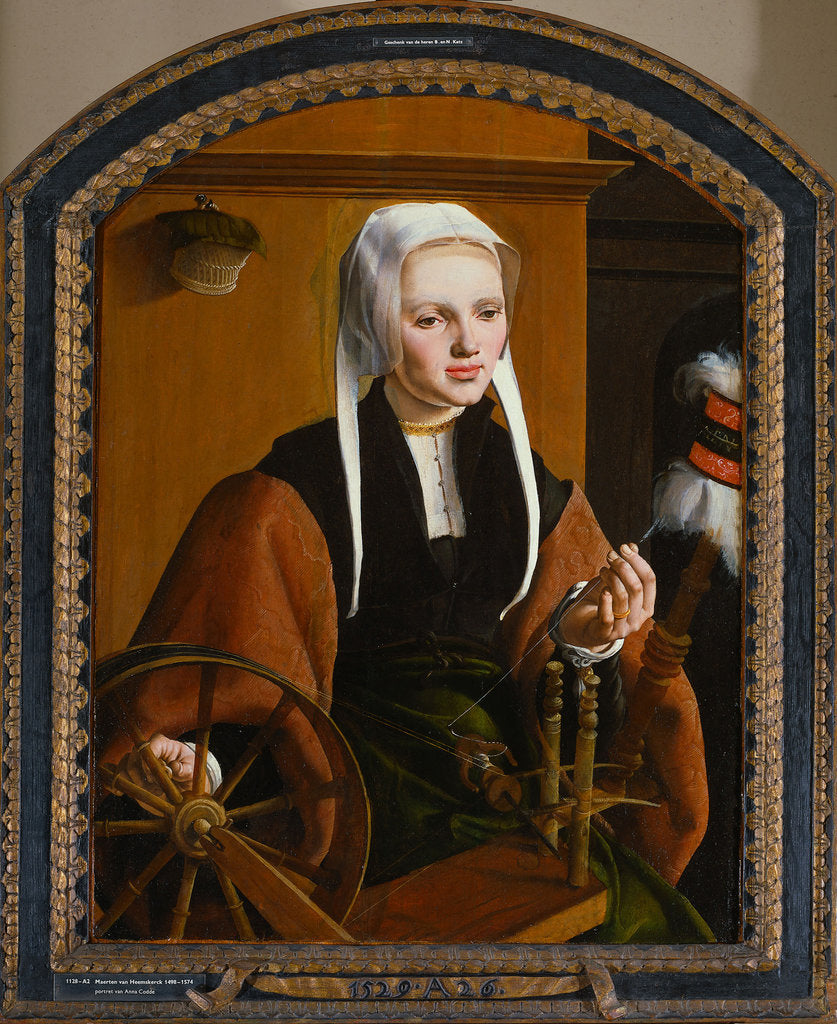 Detail of Portrait of a Young Lady, 1529 by Maarten Jacobsz van Heemskerck