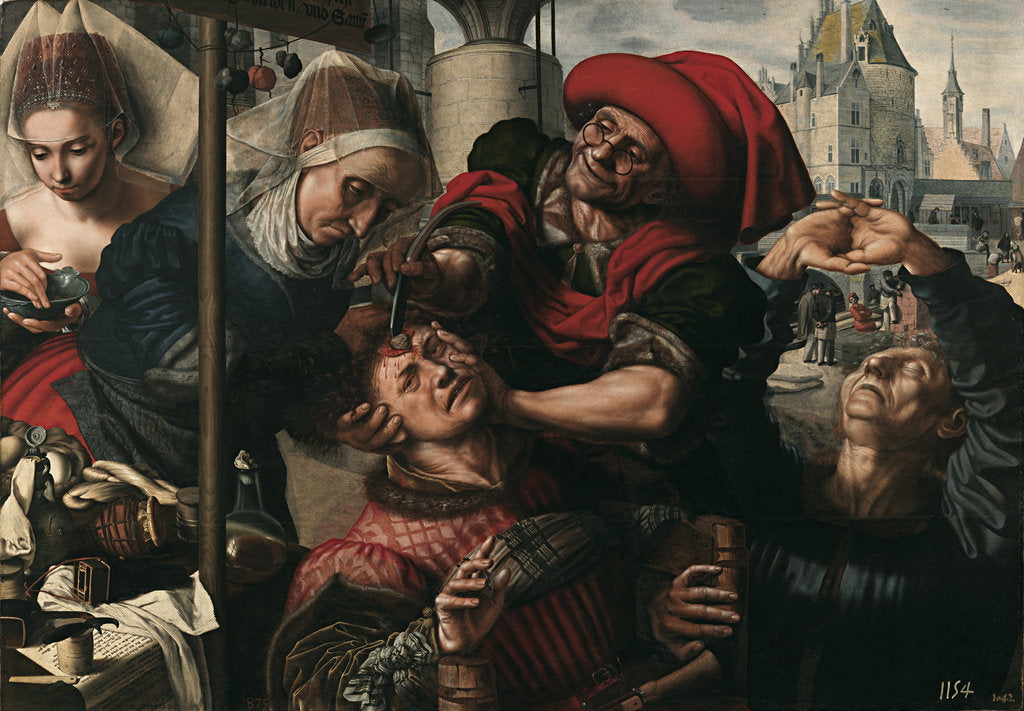 Detail of Surgery, 1550-1555 by Jan Sanders van Hemessen