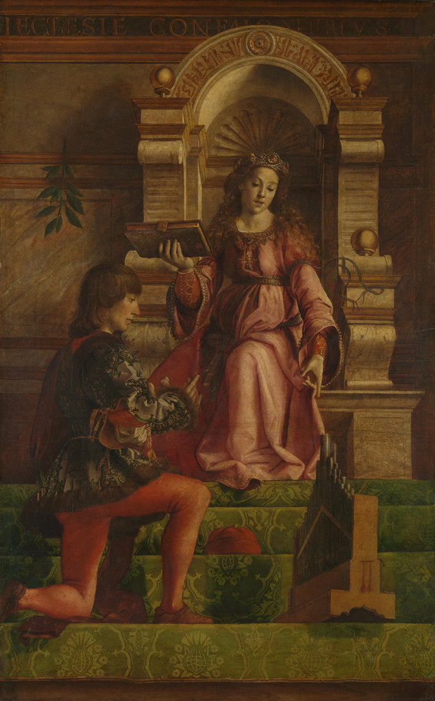 Detail of Music, 1470s by Justus van Gent