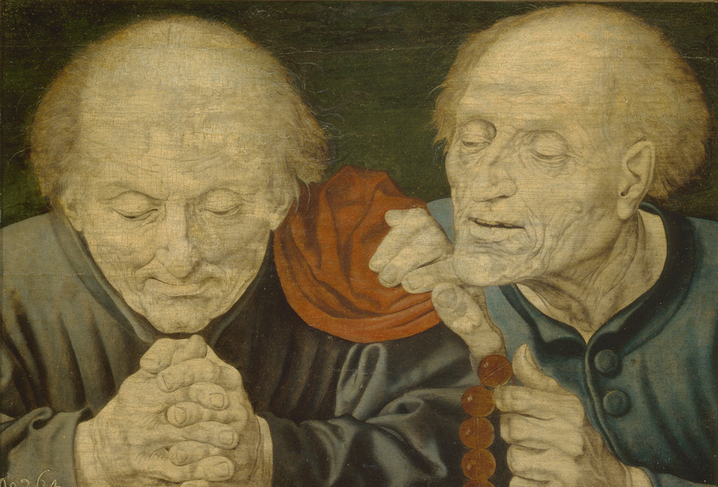 Detail of Two Old Men by Marinus Claesz van Reymerswaele
