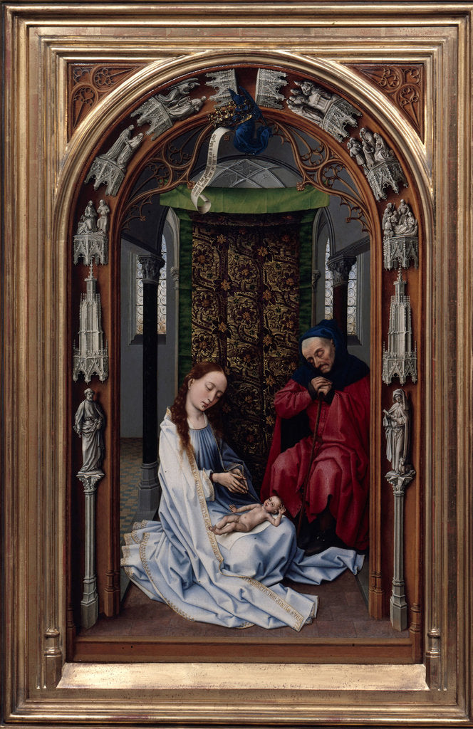Detail of The Altar of Our Lady (Miraflores Altar), left panel, c. 1440 by Rogier van der Weyden