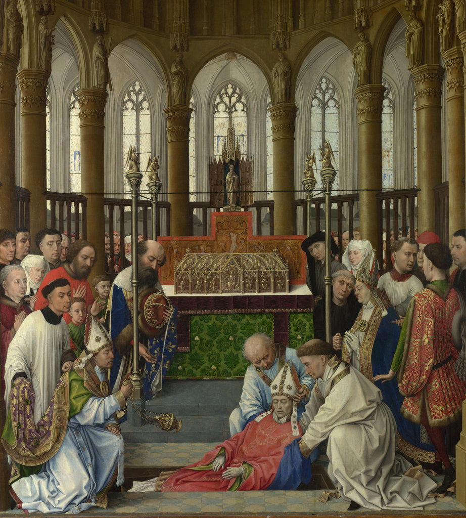 Detail of The Exhumation of Saint Hubert, 1430s by Rogier van der Weyden